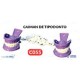 Caiman o porta toalla de tipodonto (clip dental)