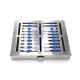 Caja p/esterilizar med div silicon 10 in