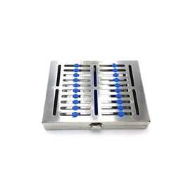Caja p/esterilizar med div silicon 10 in