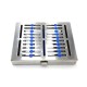 Caja p/esterilizar med div silicon 10 in
