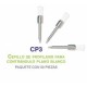 Cepillo CA blanco plano c/50 pzas