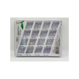 Coronas transparentes infantiles surtidas 64 pzas