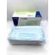 Cubre bocas azul procedural caja c/50 pzas