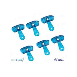 Cucharilla de arcada autoclavable de plast.