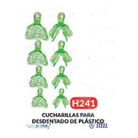 Cucharillan para desdentado de plastico ( juego con 8 piezas )
