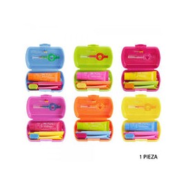 Curaprox Travel Set, travel toothbrush, interdental brush, c/1 pza (colores varios)