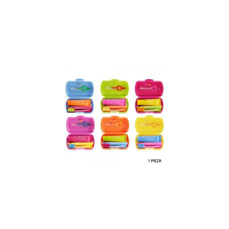 Curaprox Travel Set, travel toothbrush, interdental brush, c/1 pza (colores varios)