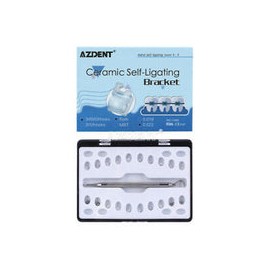 Dental Orthodontic Self-Ligating Ceramic Brackets Roth.022 345 Hooks