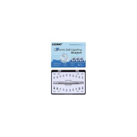 Dental Orthodontic Self-Ligating Ceramic Brackets Roth.022 345 Hooks