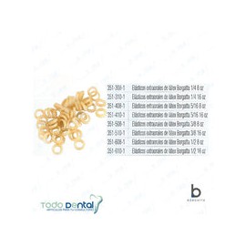 Elastico extraoral 3/8 8 onzas c/50 piezas