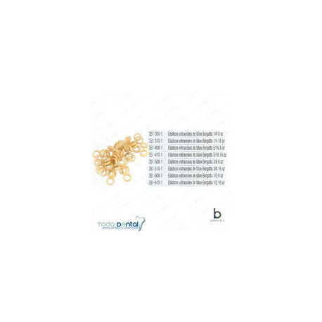 Elastico extraoral 5/16 16 onzas c/50 piezas