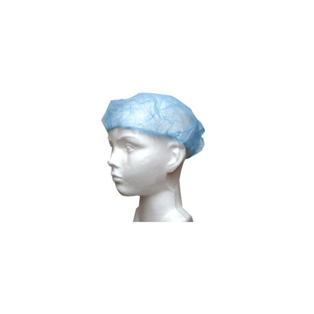 Gorro elastico espiral azul