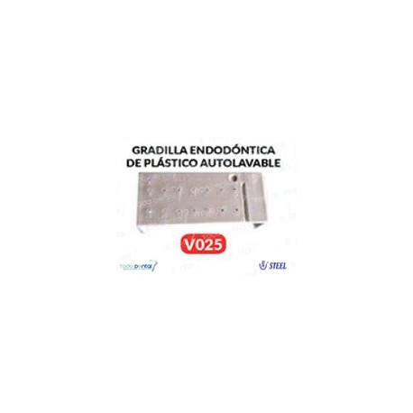 Gradilla endodontica de plast. Autoclav.