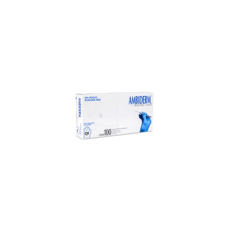 Guantes nitrilo soft azul ch ambiderm c/100