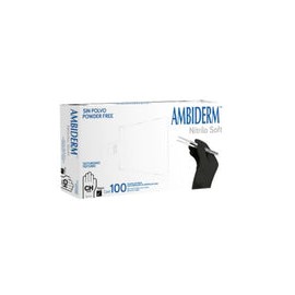 Guantes nitrilo soft negro ch ambiderm c/100