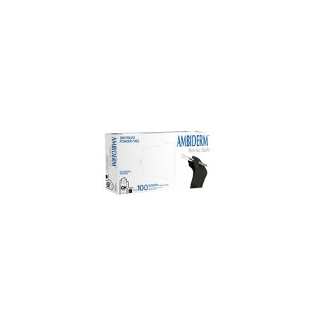 Guantes nitrilo soft negro ch ambiderm c/100