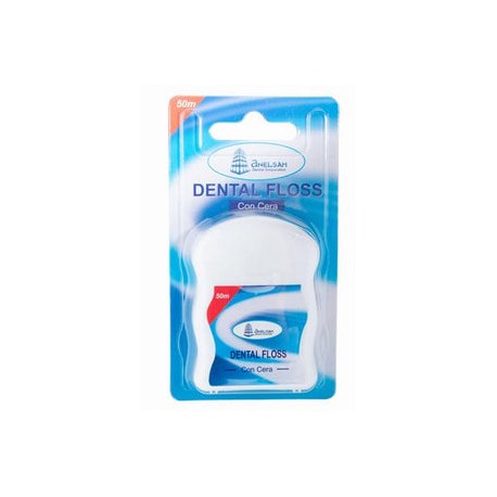 Hilo dental floss anelsam 50 mts s/cera.