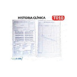 Historias clinicas dentales paq c/50 hojas