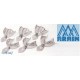 Jgo cuchar. C/6 perfor-adulto arain
