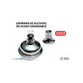 Lampara de alcohol de acero inoxidable