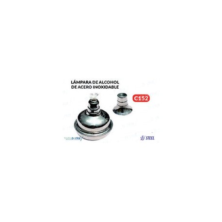 Lampara de alcohol de acero inoxidable