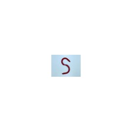Ligas en s color maroon c/1 pza