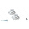 Boton lingual plano con malla 1 pieza